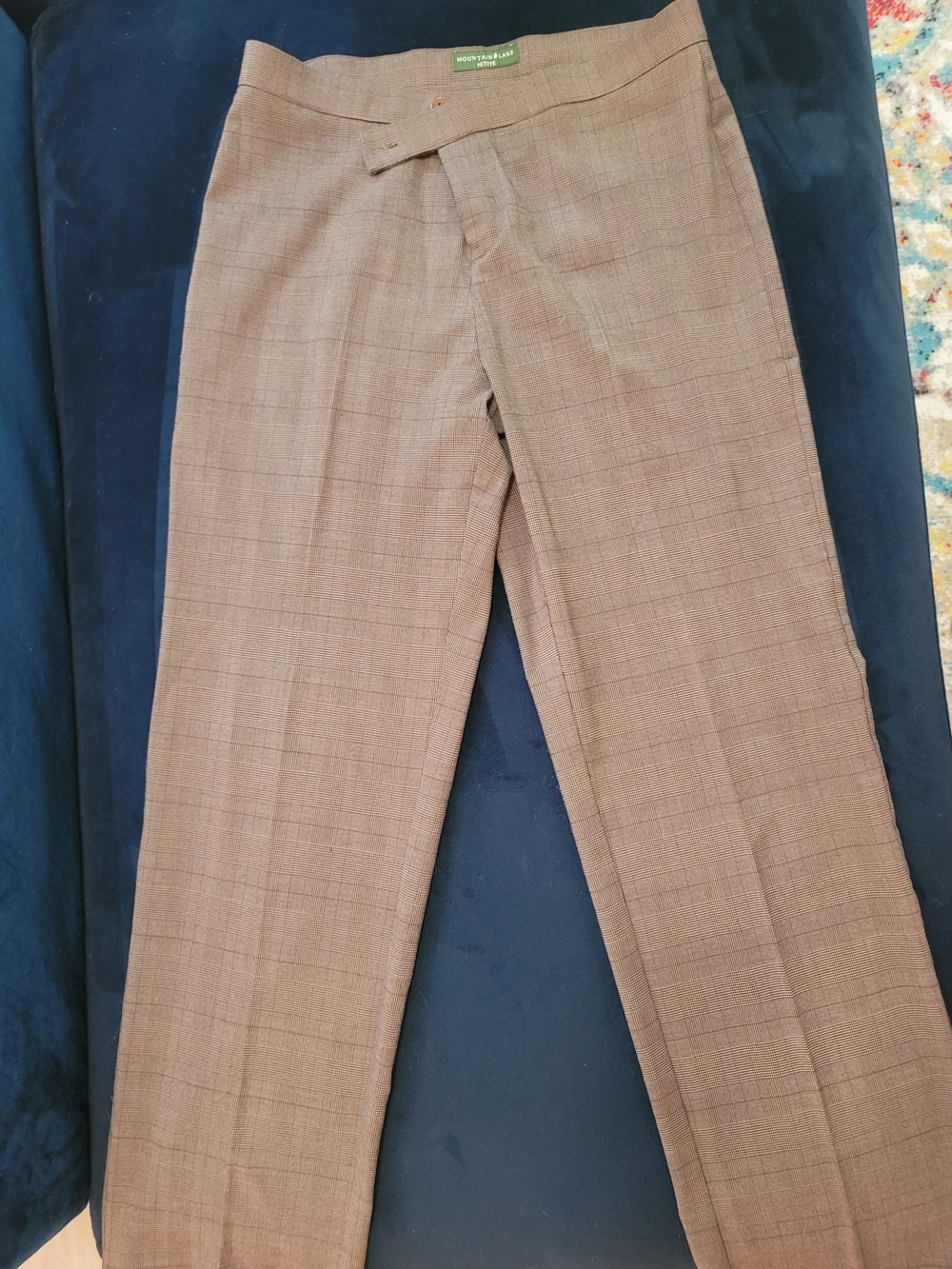 Mountain Lake Brown Plaid Pants Size S
